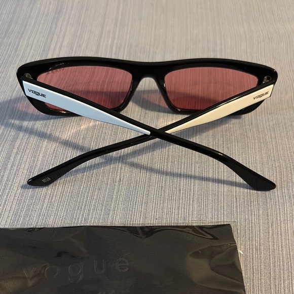 Vogue Black Frames with Rose-Tinted Lenses - Picture 5 of 5